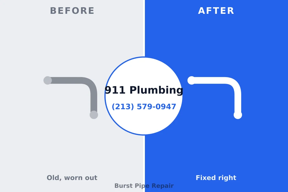 Before and after: plumbing repair Gardner, IL
